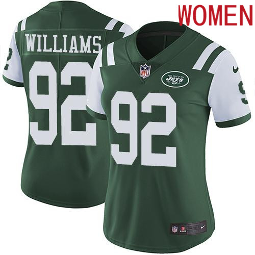 2019 Women New York Jets #92 Williams green Nike Vapor Untouchable Limited NFL Jersey->women nfl jersey->Women Jersey